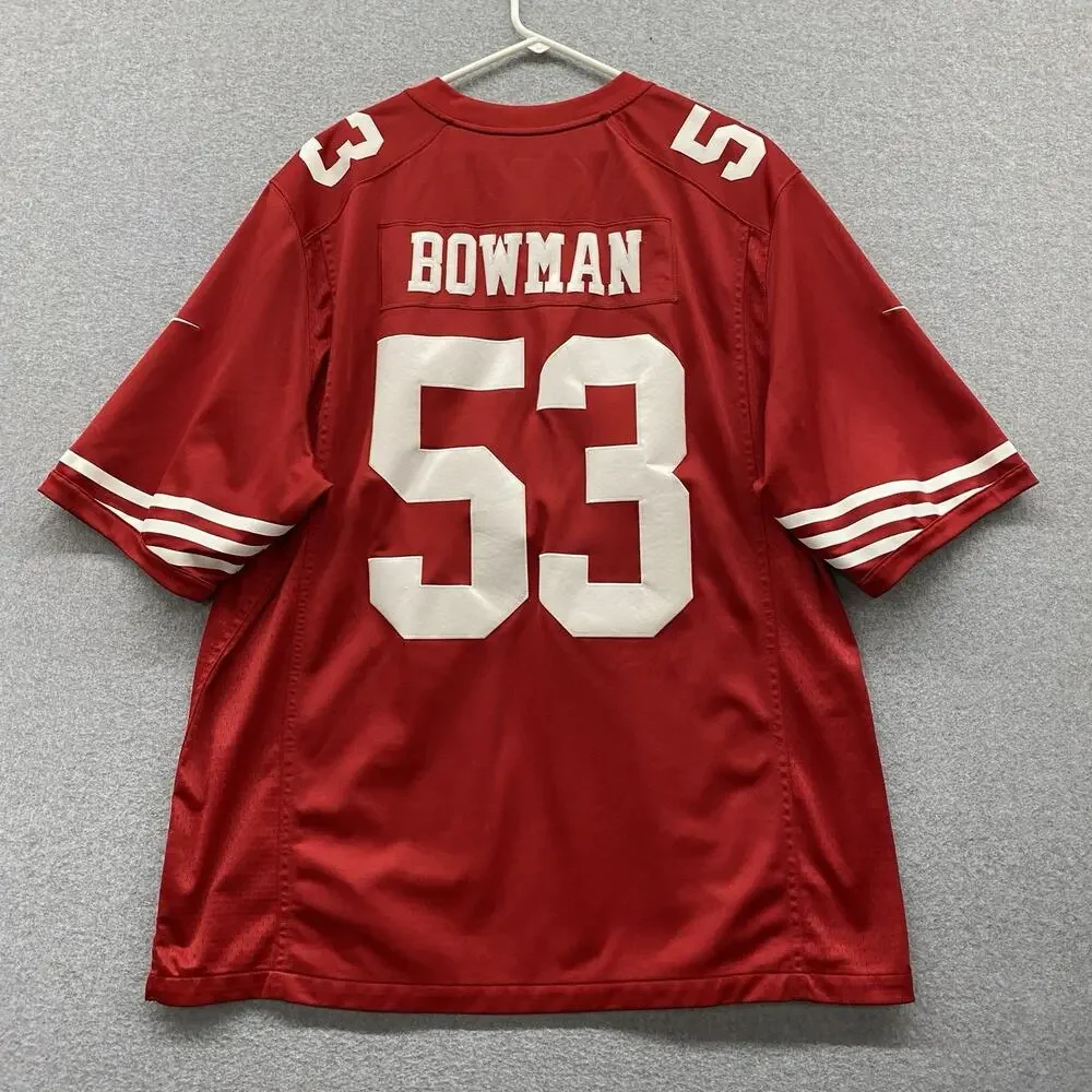 Nike San Francisco 49ers NaVorro Bowman #53 NFL On Field Jersey Men’s 3XL Red