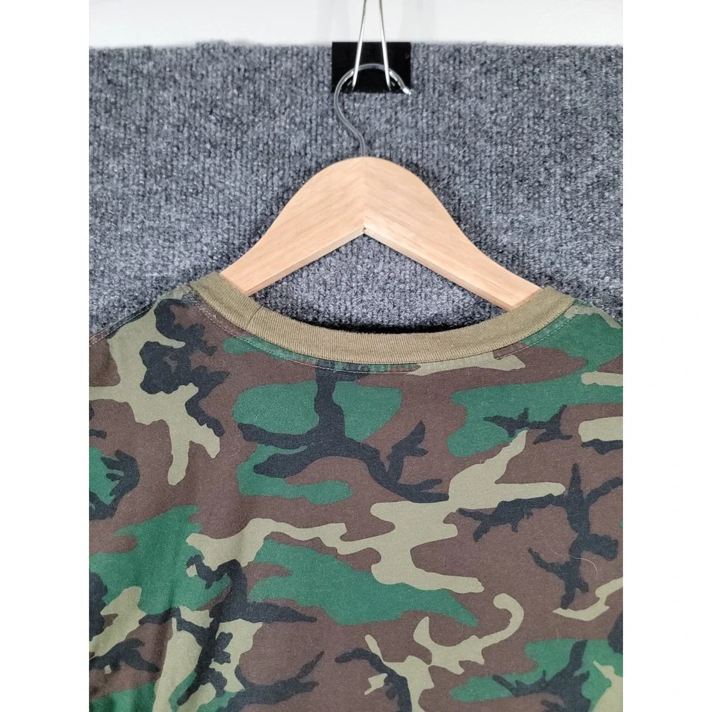 Texas Longhorns Nike Long Sleeve Shirt Small Mens Camouflage Military Patch Flag