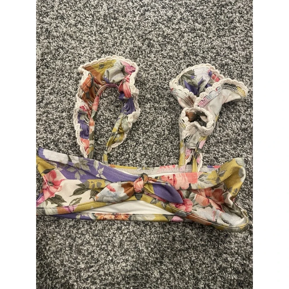 Zimmermann Kids Girls Youth Floral Bikini Top Size 8