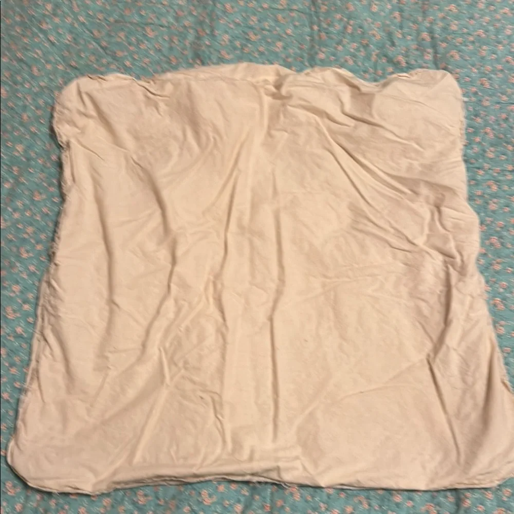 Pillow Case Handmade Crochet Square Pillow Cover  Beige
