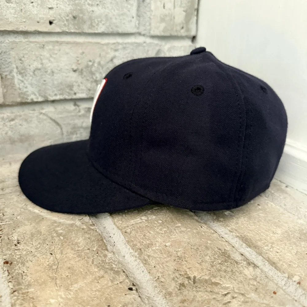 Washington Nationals Hat Cap Fitted Mens 7 1/8 Blue MLB Baseball New Era 59FIFTY