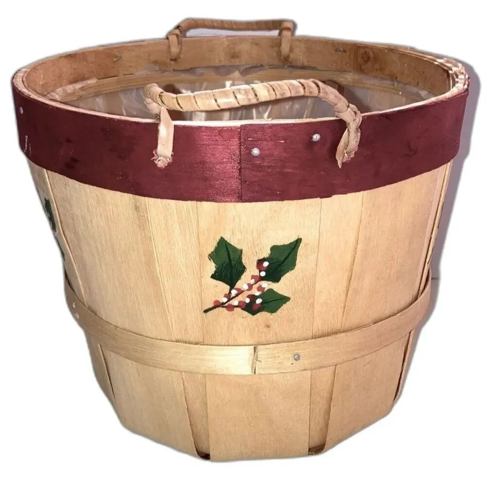 Hand Crafted wood bushel