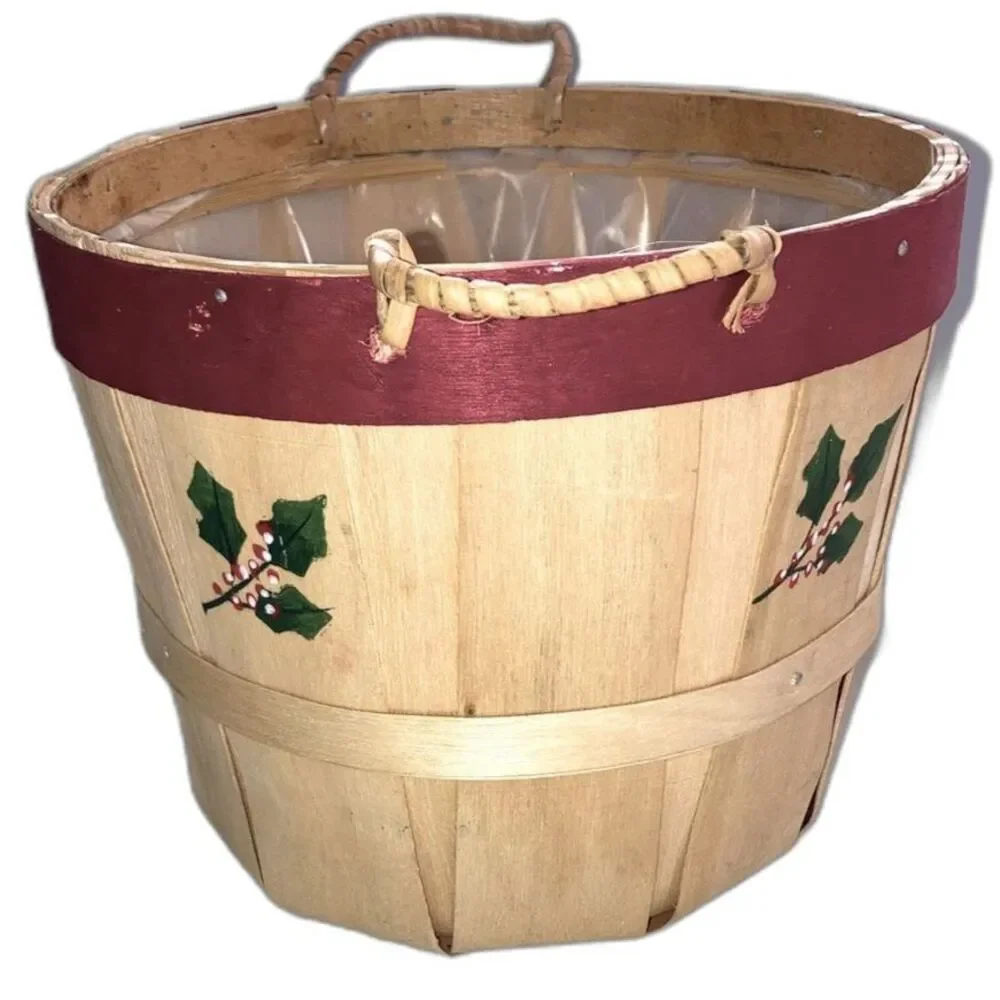Hand Crafted wood bushel