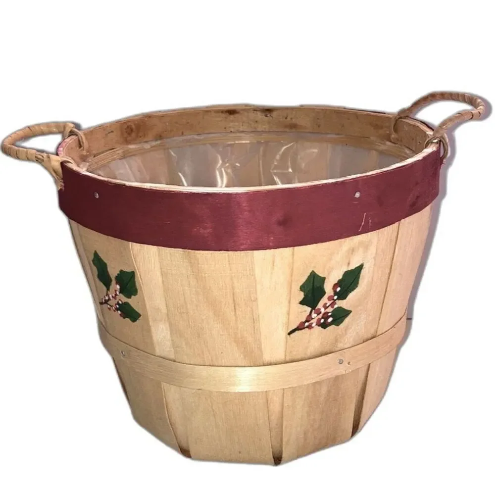 Hand Crafted wood bushel
