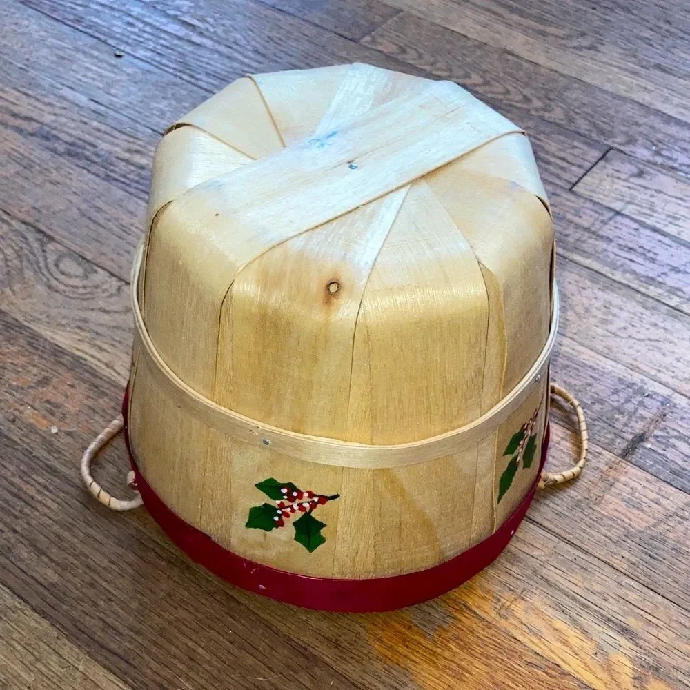 Hand Crafted wood bushel
