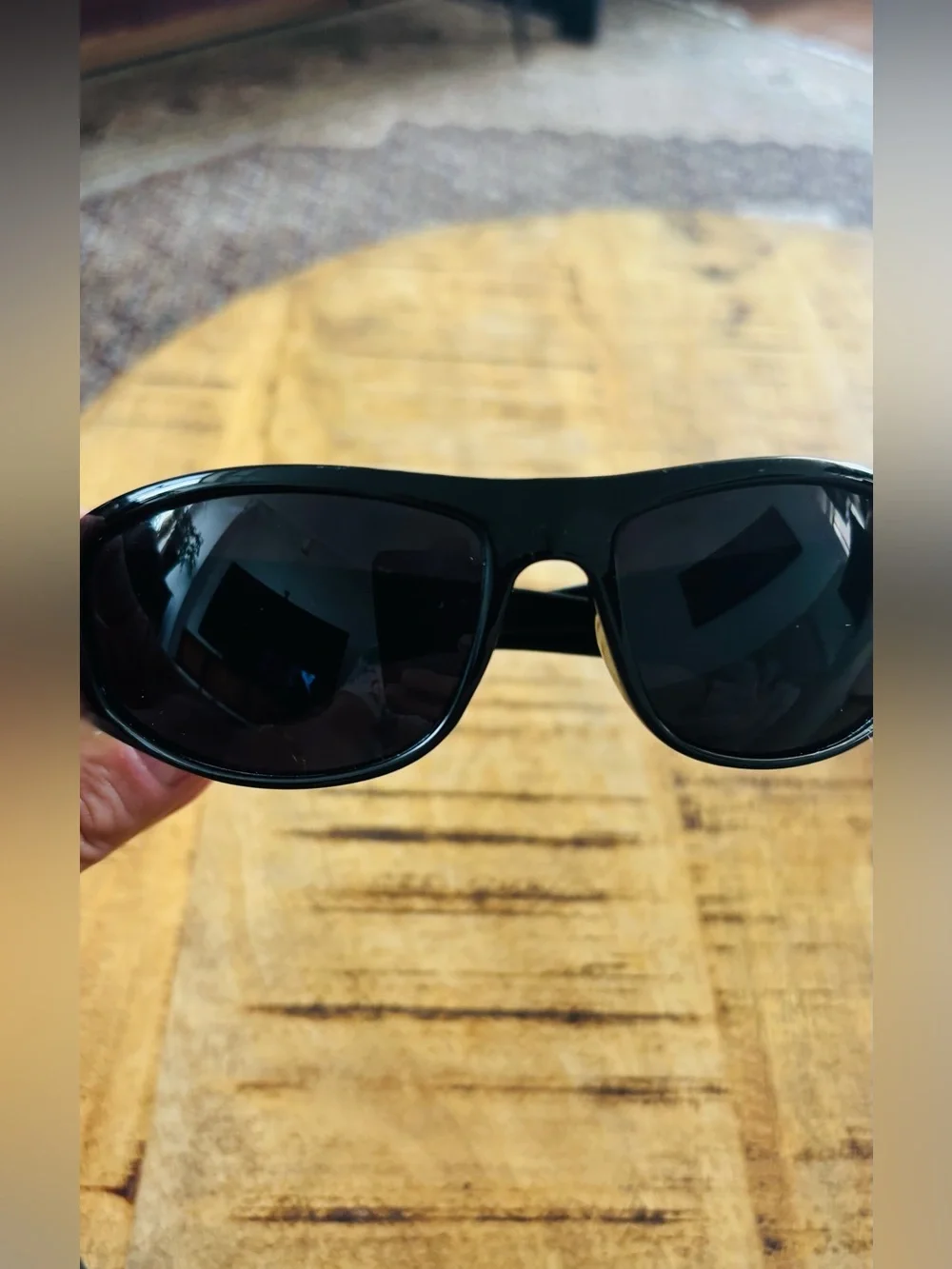 grinderPUNCH Black Wrap Around Super Dark Biker Style Sunglasses Unisex