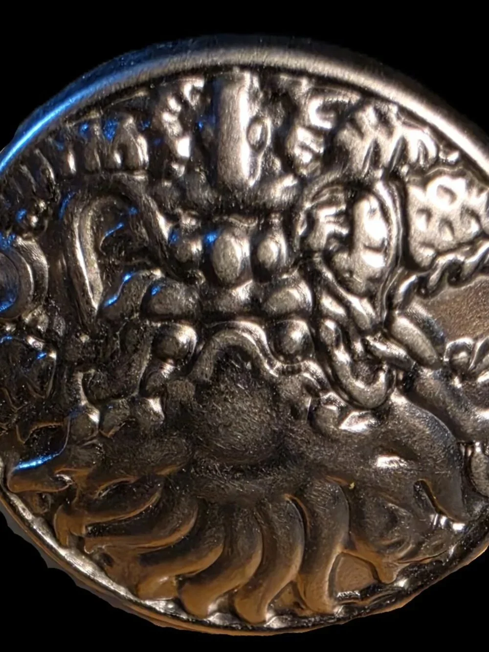 SCARF SLIDE Pewter DRAGON NEW by ORNAMENTS Ranch Dun Right