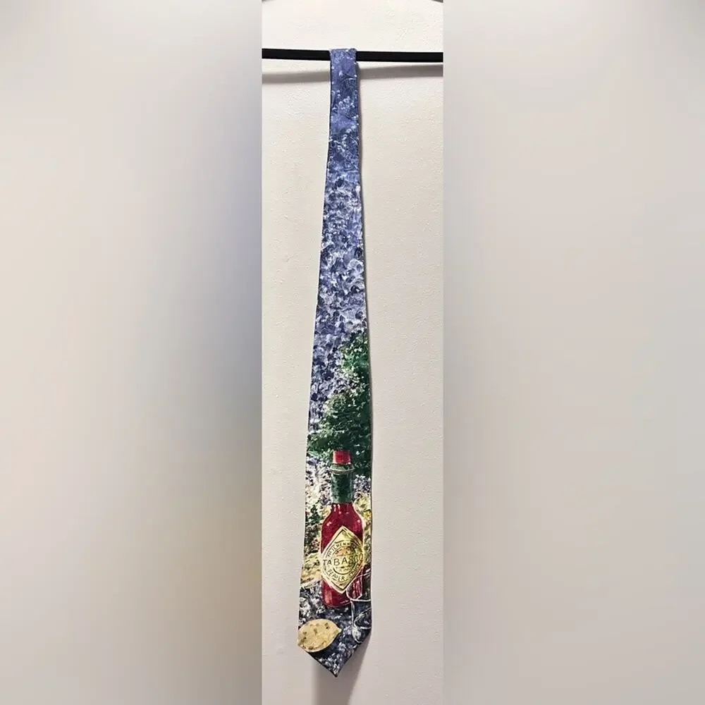 Tabasco silk tie