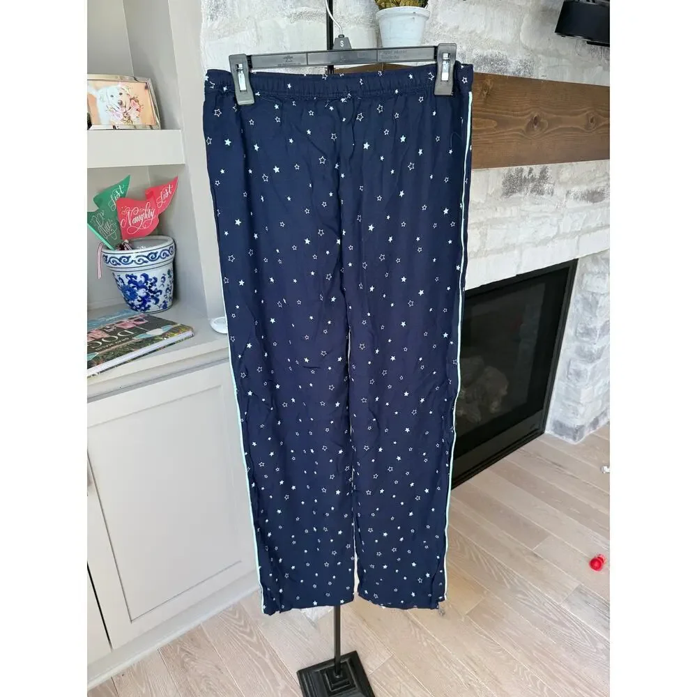 PJ Salvage Women's Midnight Blue Sky Pajama Set Size M