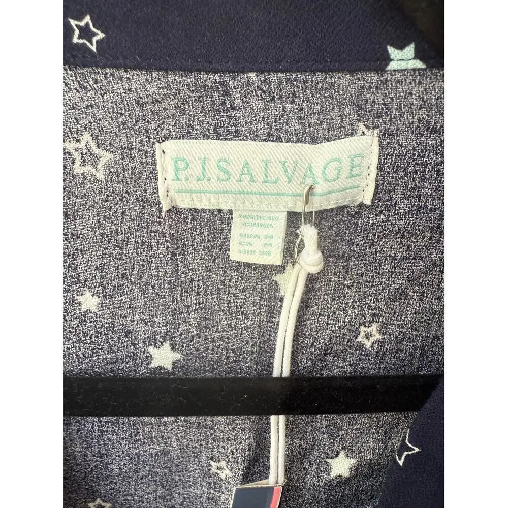 PJ Salvage Women's Midnight Blue Sky Pajama Set Size M