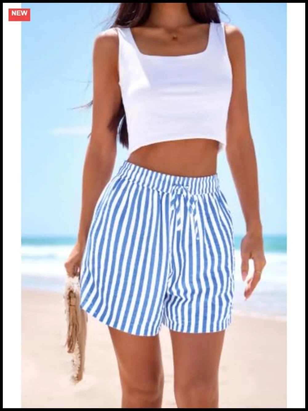 Women's High Waisted Wide Leg Lounge Shorts with Pockets - Soft Textured