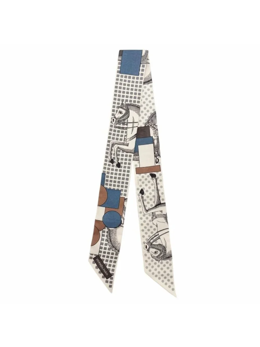 Hermes Cavalier En Formes Silk 100% Scarf Multi