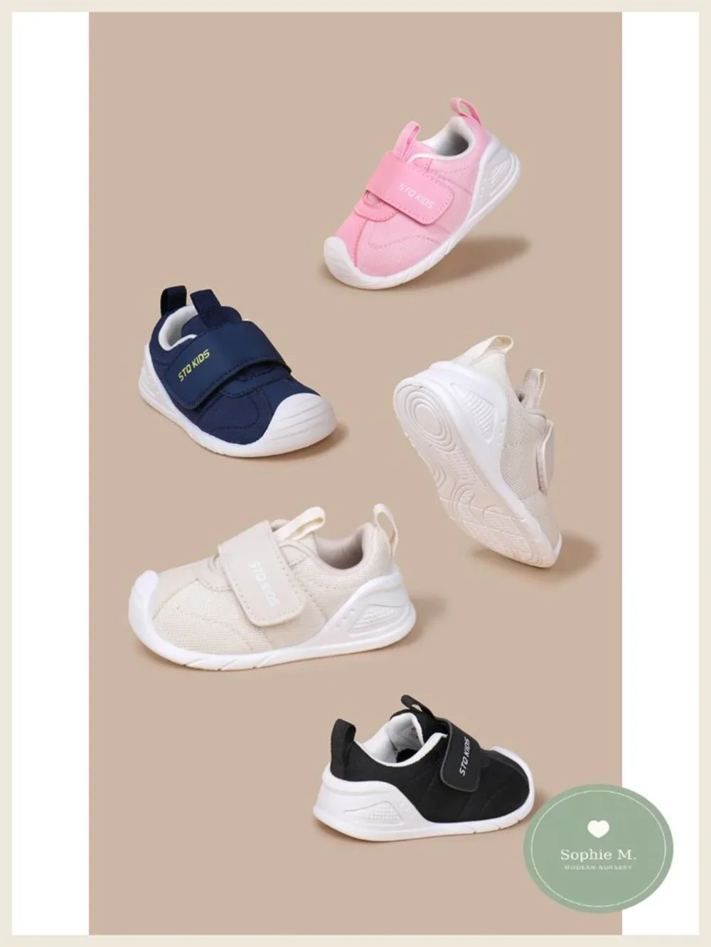 Wide Toe Box Barefoot Baby Walker Sneakers Non-Slip Breathable Mesh