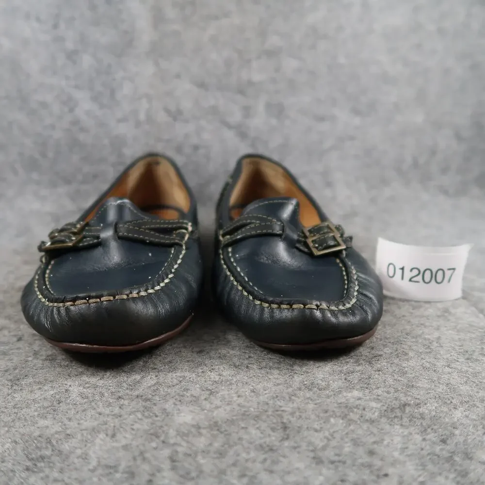 LL Bean Shoes Womens 7.5 Loafer Moccasin Slip On Leather Comfort Casual Classic