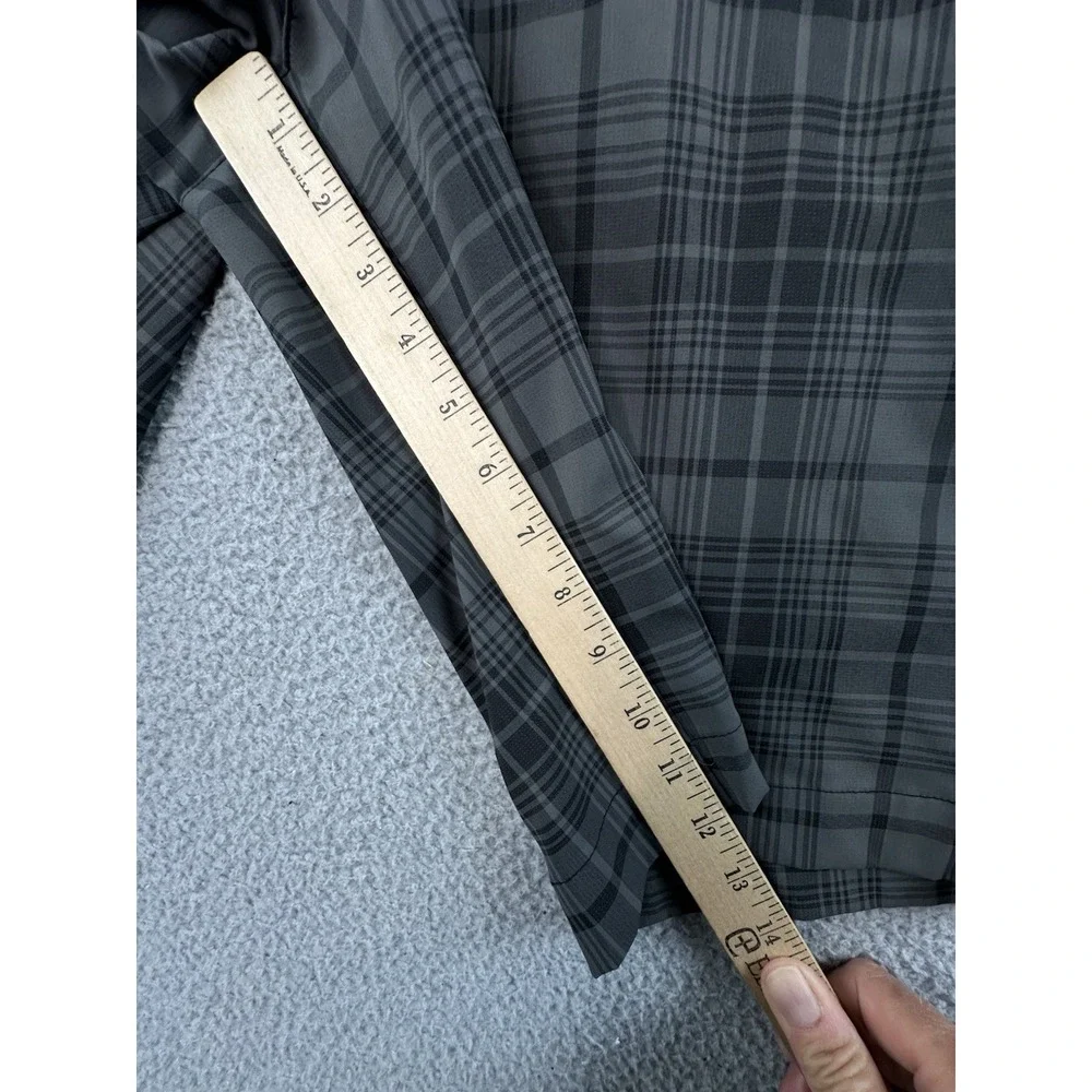 Nike Golf Dri Fit Shorts Mens 34 Gray Black Plaid 12