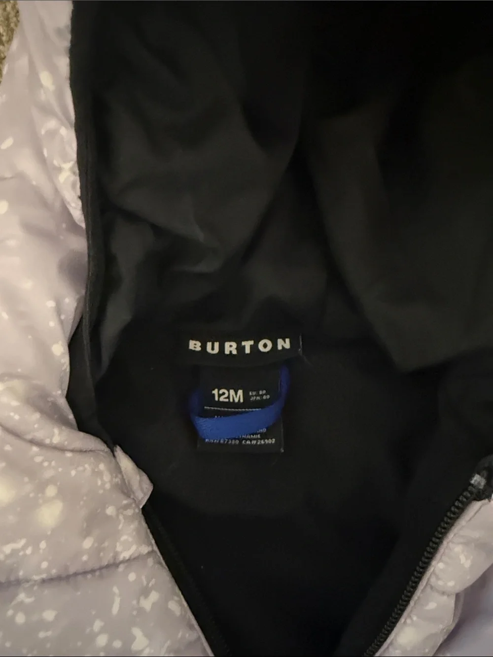 Burton Lavender Infant Snow Jacket with Hood Size 12 Months
