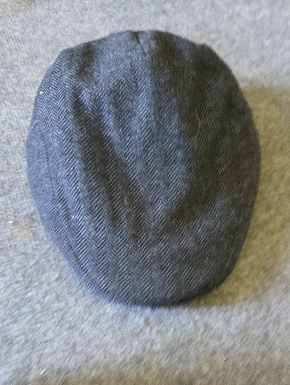 Flogging Molly Classic Herringbone Flat Cap - Charcoal Gray. Medium