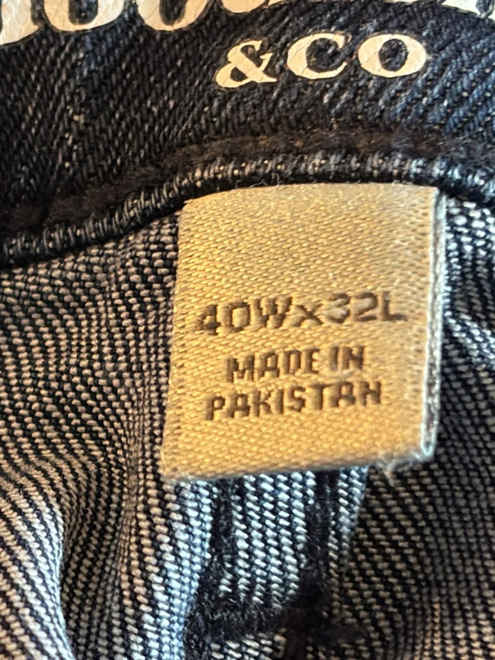 🚘 🆕Goodfellow & Co Men’s total flex slim fit Dark Blue Slim Straight Jeans 40X32
