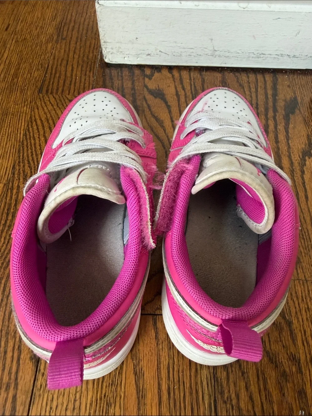 Nike Jordan Kids' Pink and White Low-Top Sneakers