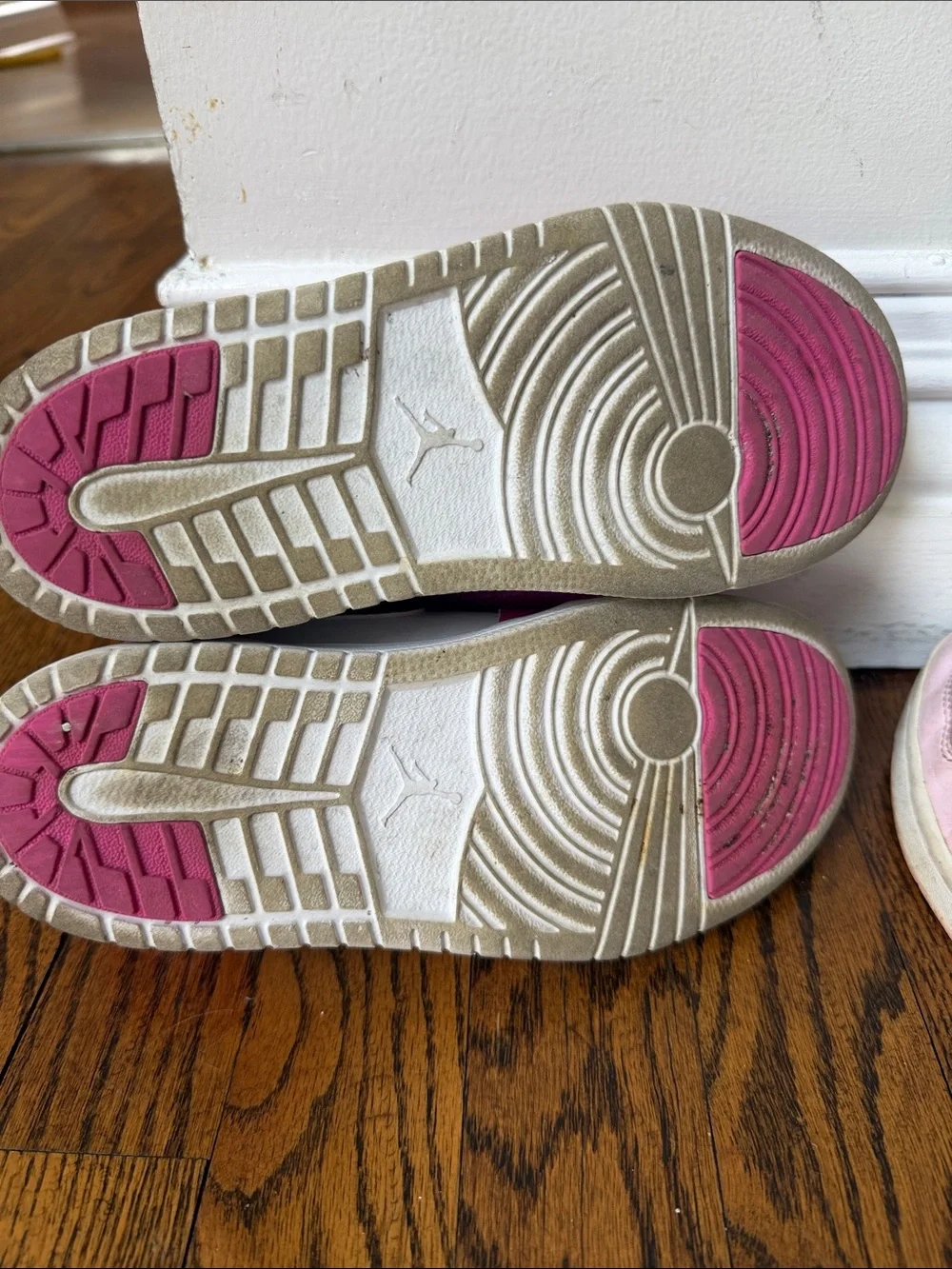 Nike Jordan Kids' Pink and White Low-Top Sneakers