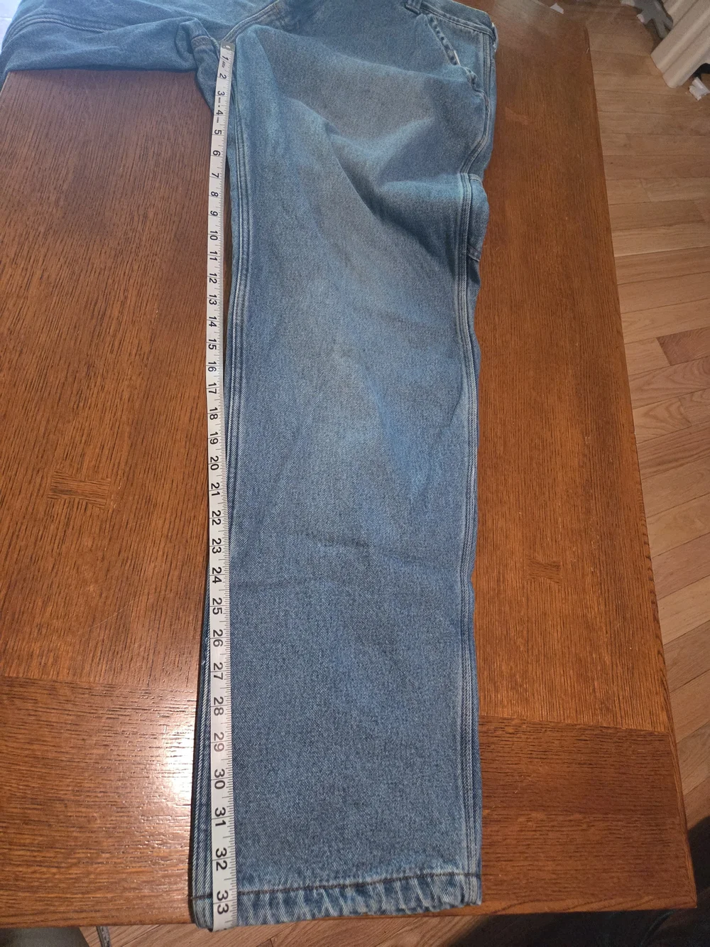 RedHead Men's Blue Denim Jeans with Green Lining