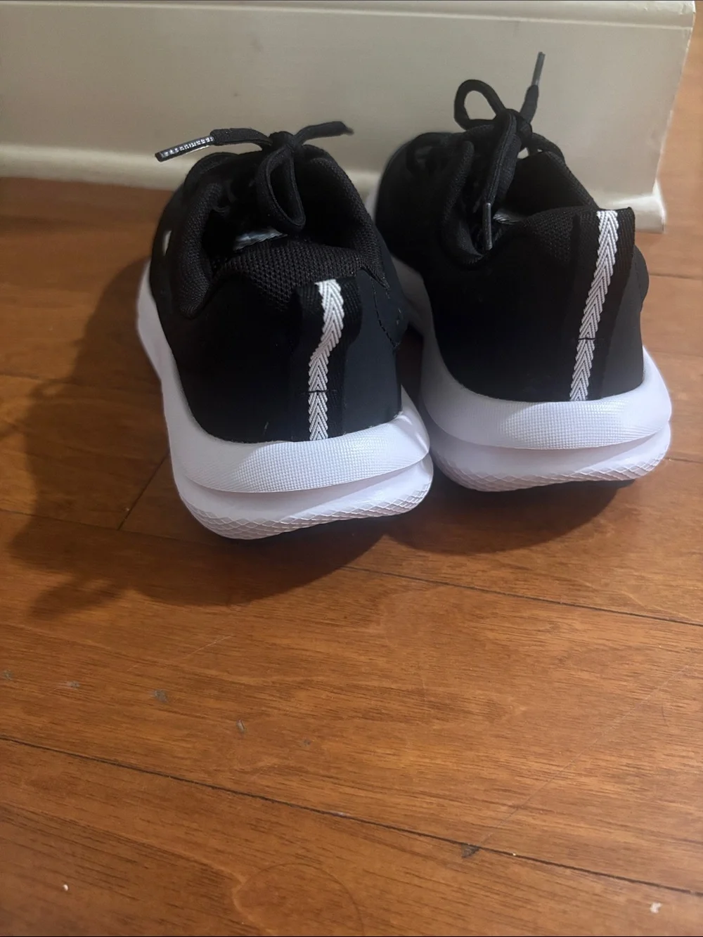 Under Armour Kids Black and White Athletic Sneakers