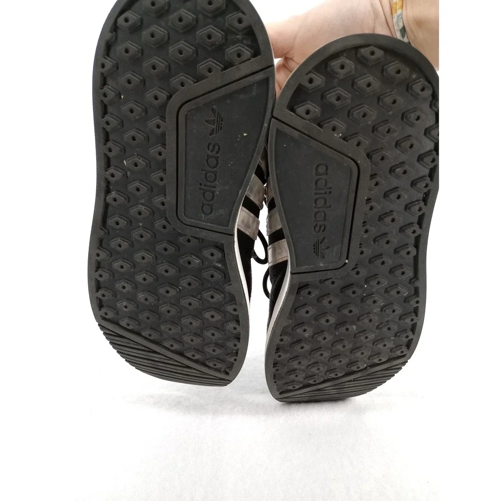 Adidas Ortholite Black & Iridescent Tennis shoes Girls Size 3.5 Youth