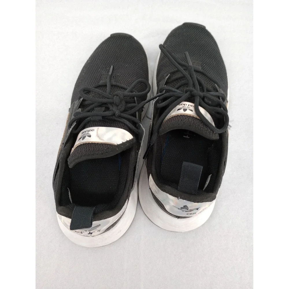 Adidas Ortholite Black & Iridescent Tennis shoes Girls Size 3.5 Youth