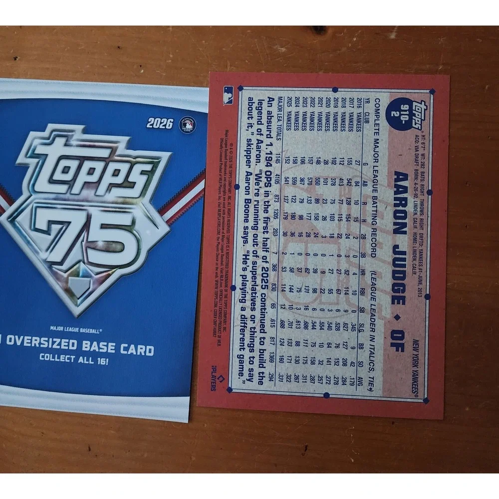Topps aaron judge