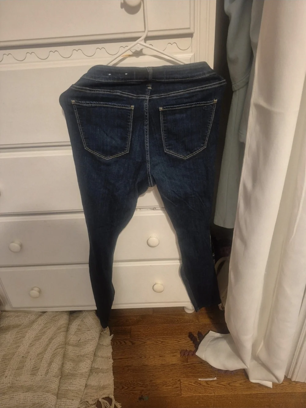 Hollister Dark Blue Ripped Skinny Jeans