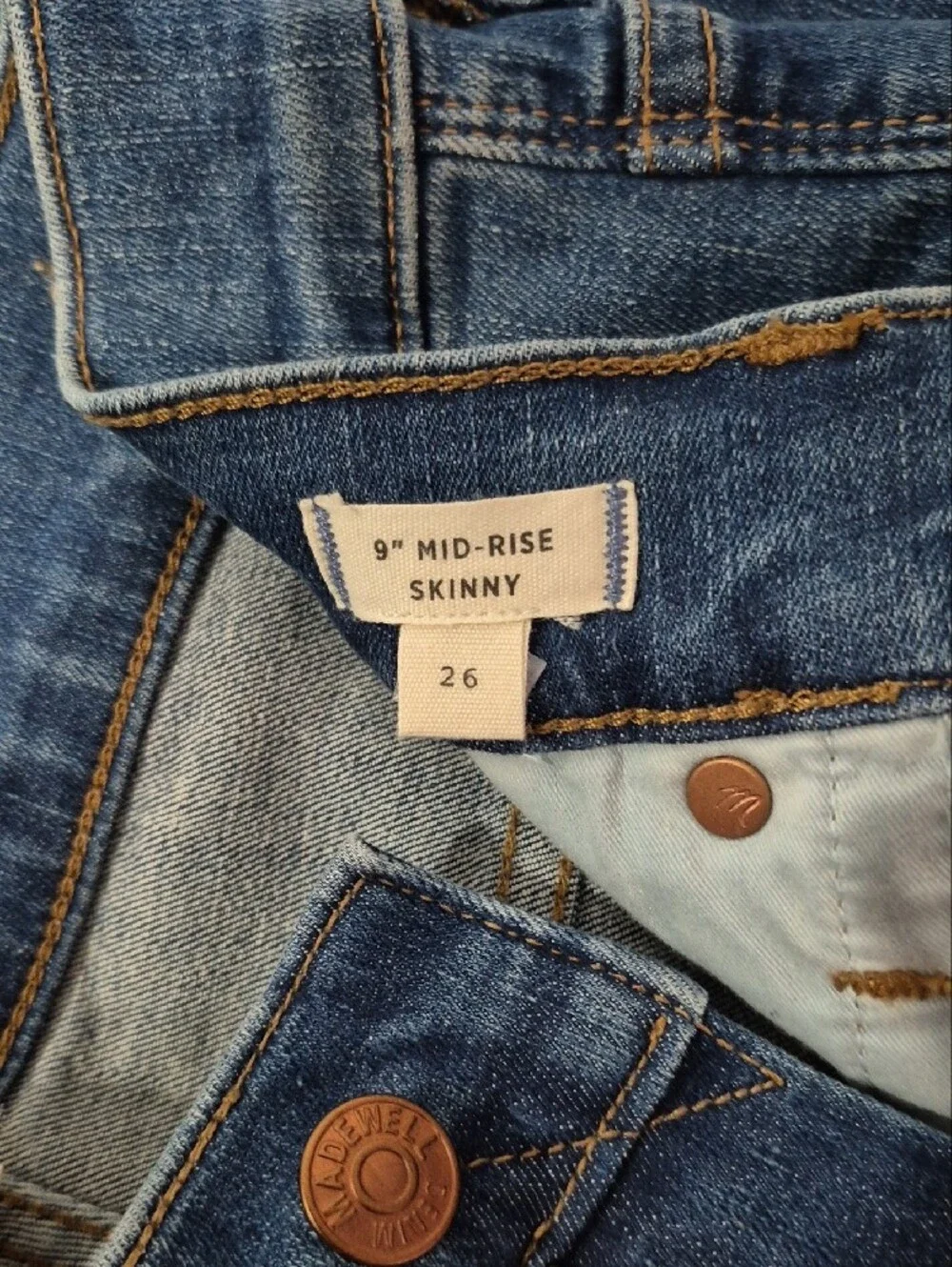 Madewell High-Rise Blue Straight-Leg Jeans