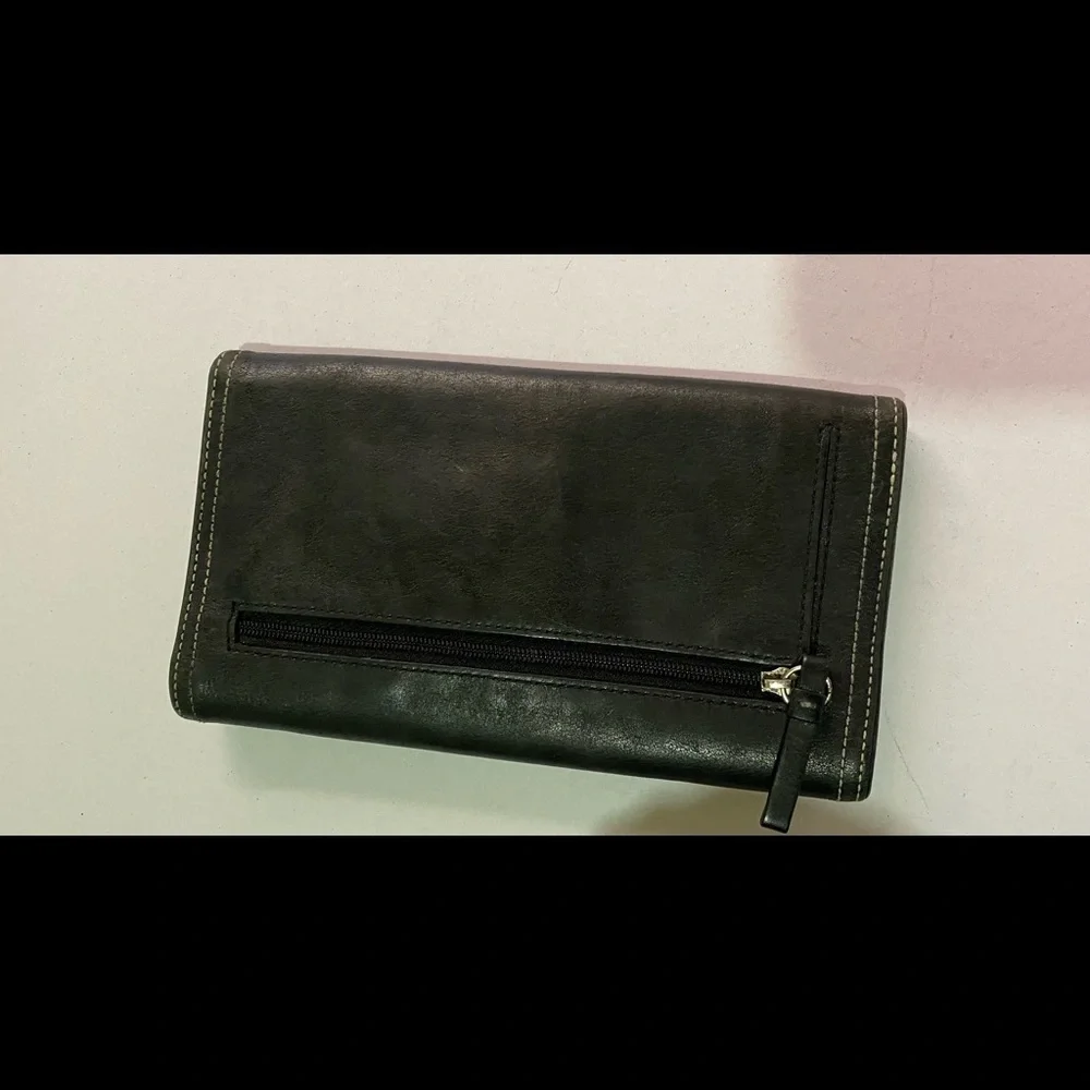 Coach black leather