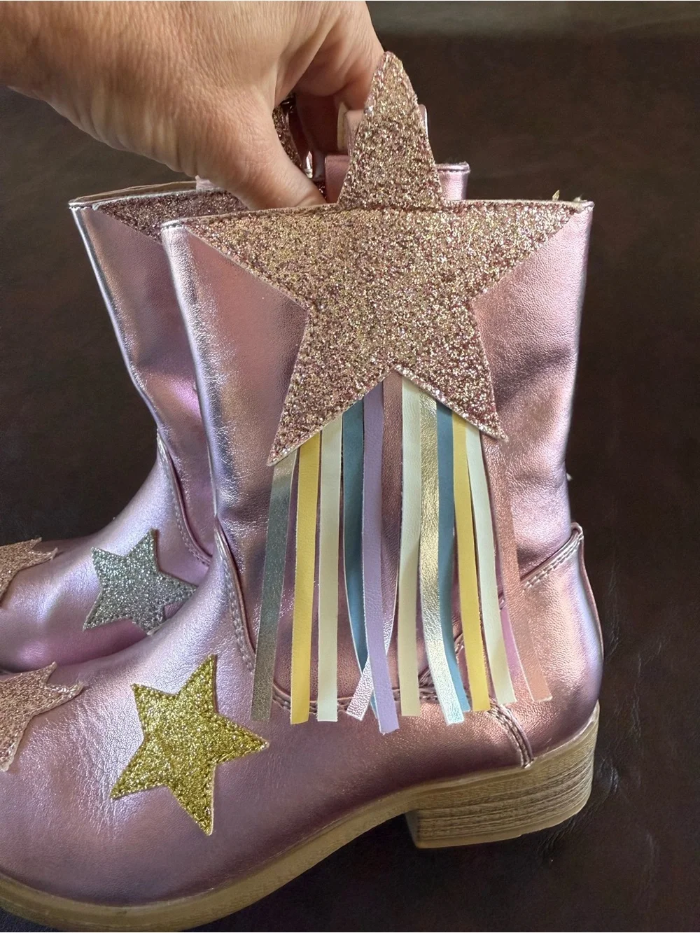 Dream Pairs shiny metallic