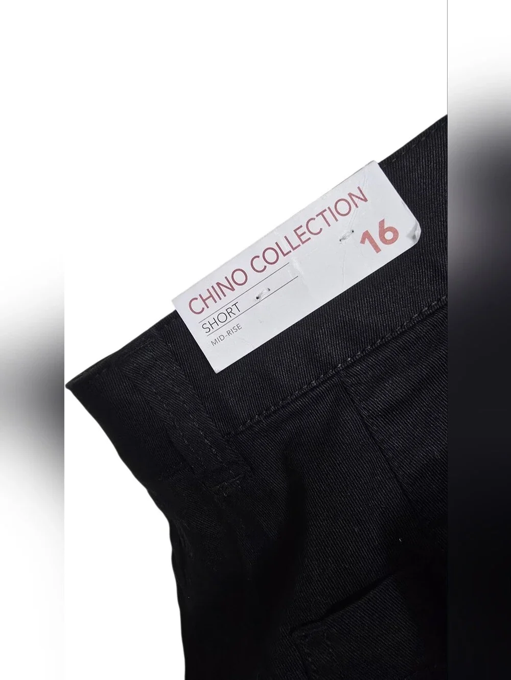 NWT Lane Bryant Chino Collection Black Shorts Womens Size 16
