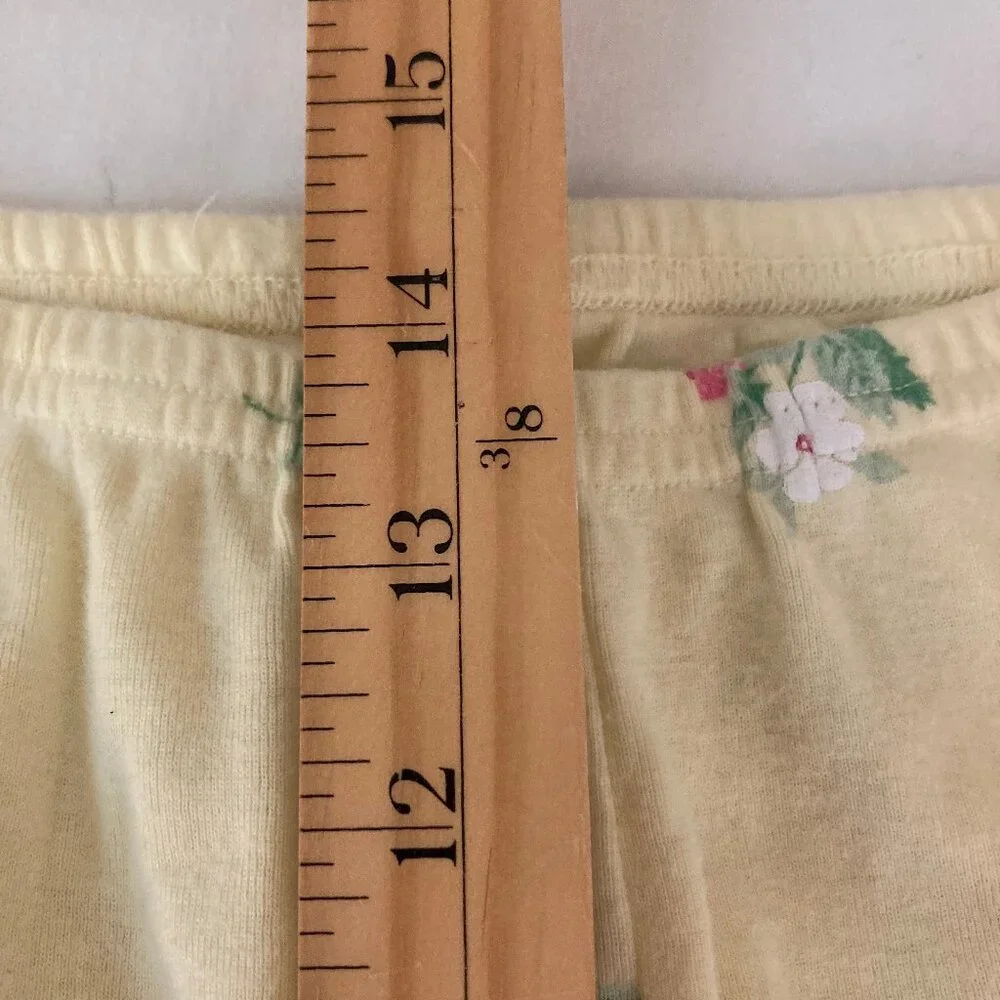 Pajama Set Pale Yellow Camisole & Pants Strawberries, Sweet, Comfy, XL or 1X
