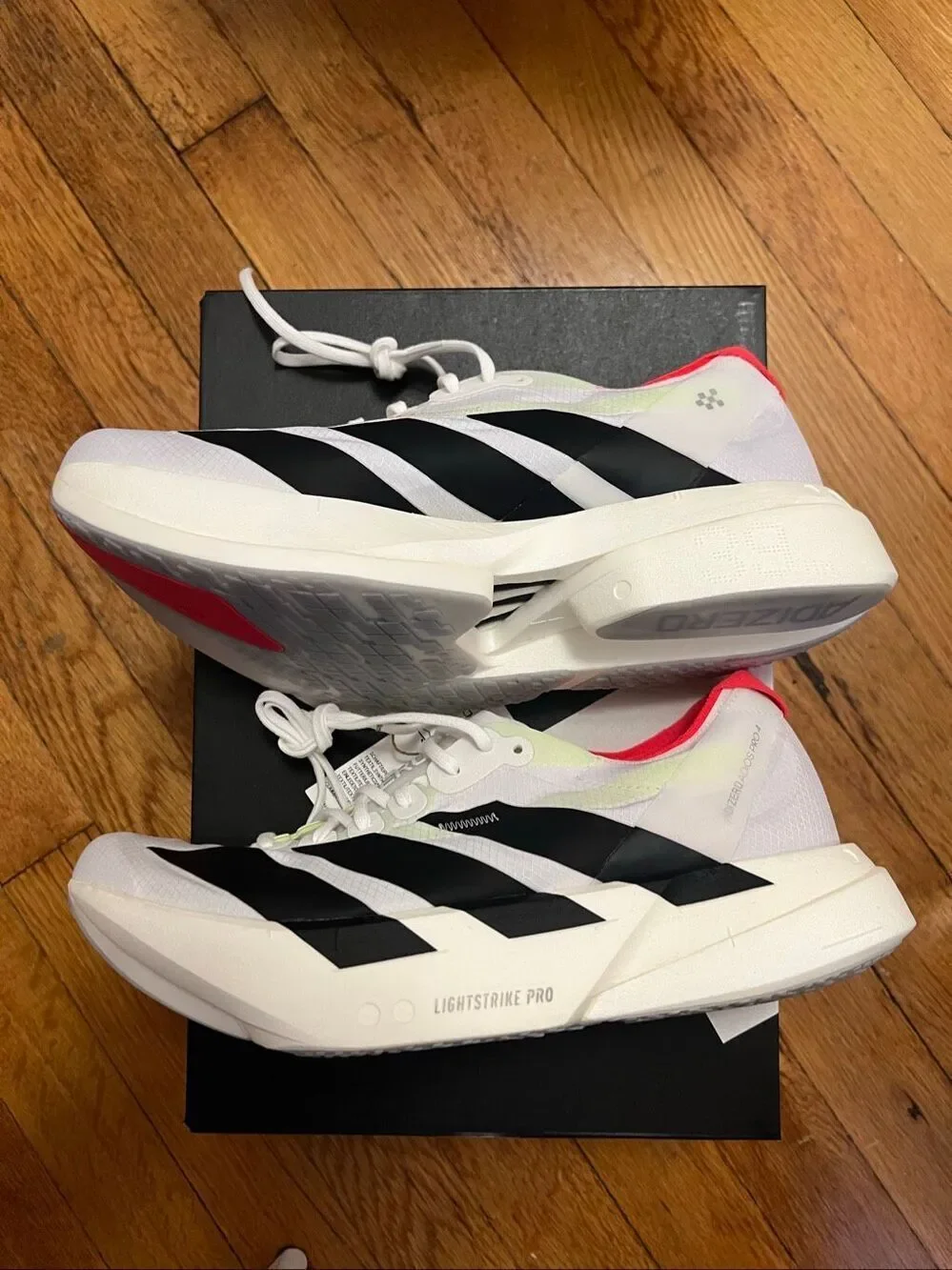 Adidas Adizero Adios Pro 4 Running Shoes Men’s Size 8 White/Black JR1094 NWT