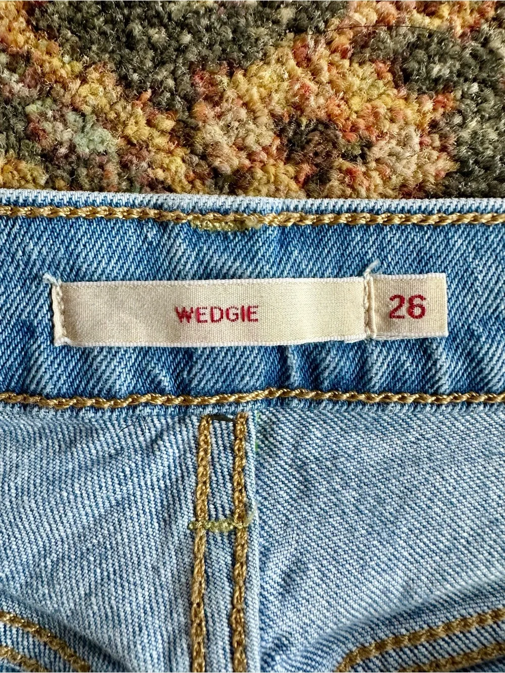 Levi's Light Blue Wedgie Denim Shorts