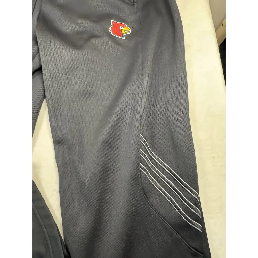 Adidas ClimaWarm Louisville Cardinals Jogger Pants Men’s M Black Athletic