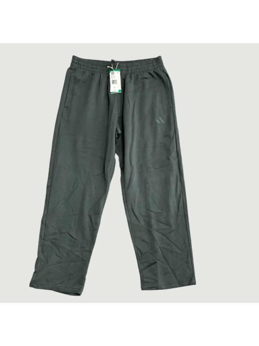 Adidas Men's XL Fleece Lined Pants Gray Lightweight Cotton Blend H2002