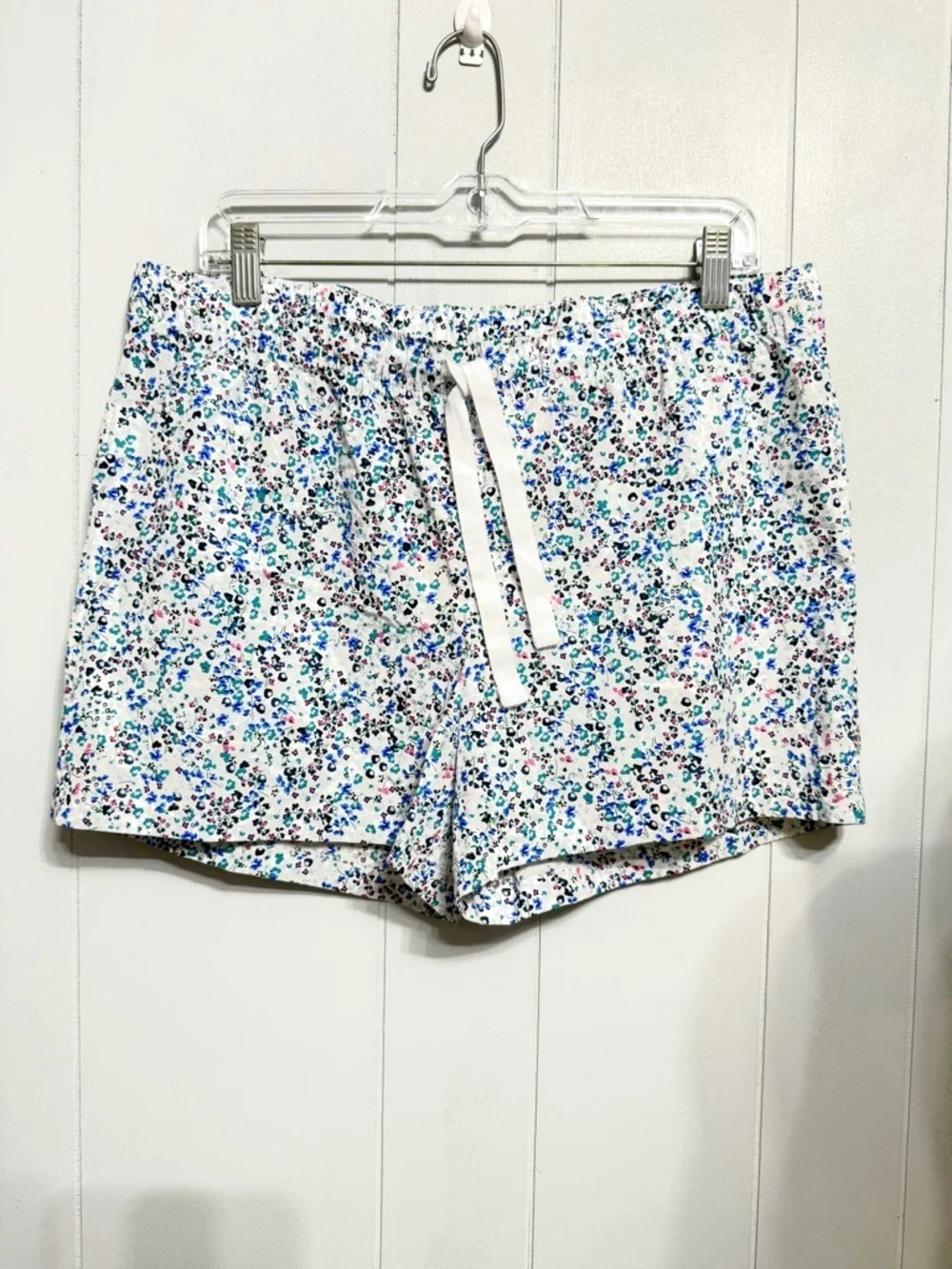 #15)  NWT Women's Poplin Sleep Shorts-Large