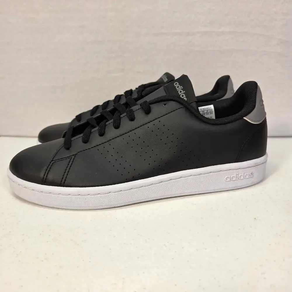 Adidas Advantage Base 2.0 Black White Cloudfoam Sneakers Shoes Mens US 8.5 NWOT