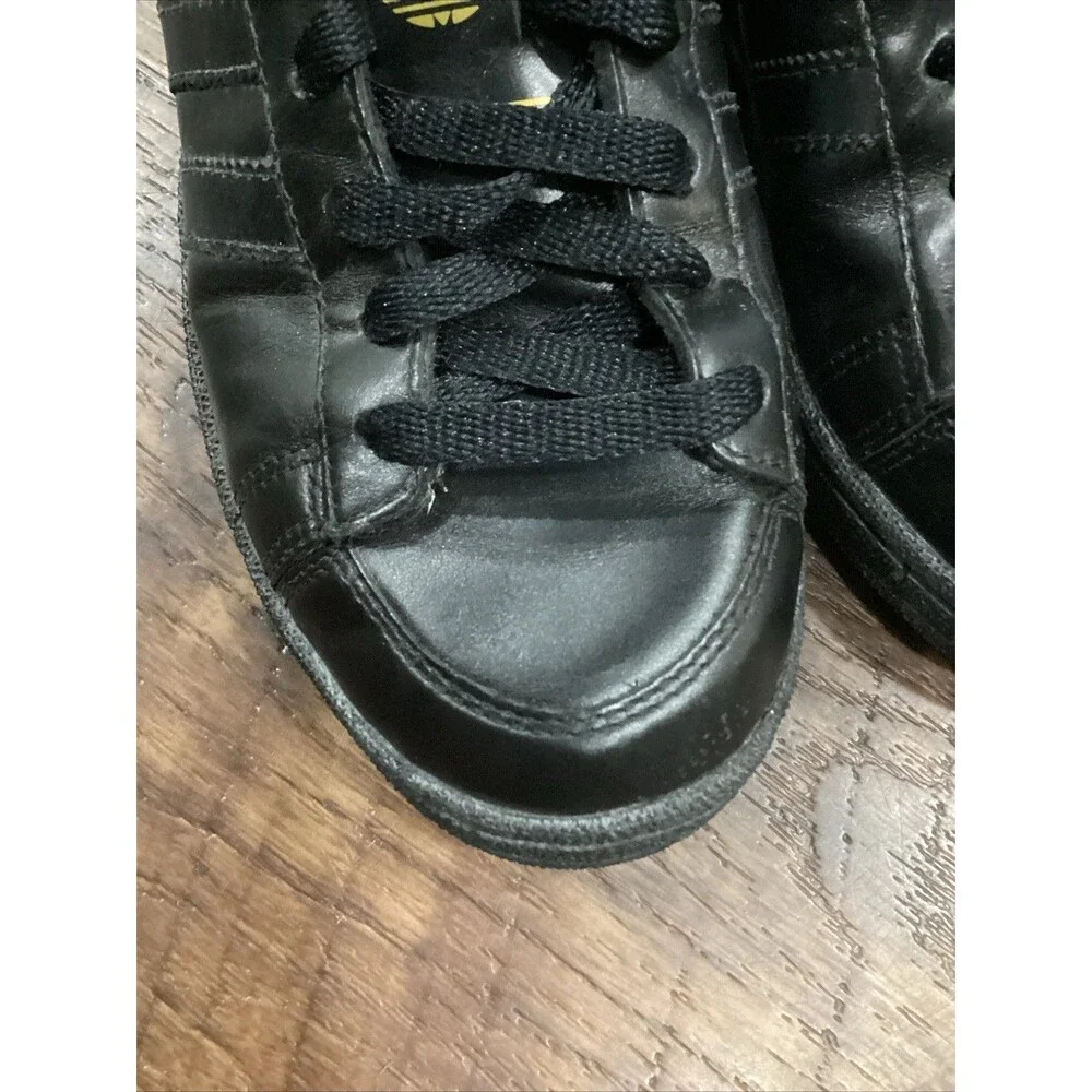 Kareem Abdul Jabbar adidas shoes men size 7 Low Top Black On Black 2005 ~ 117038