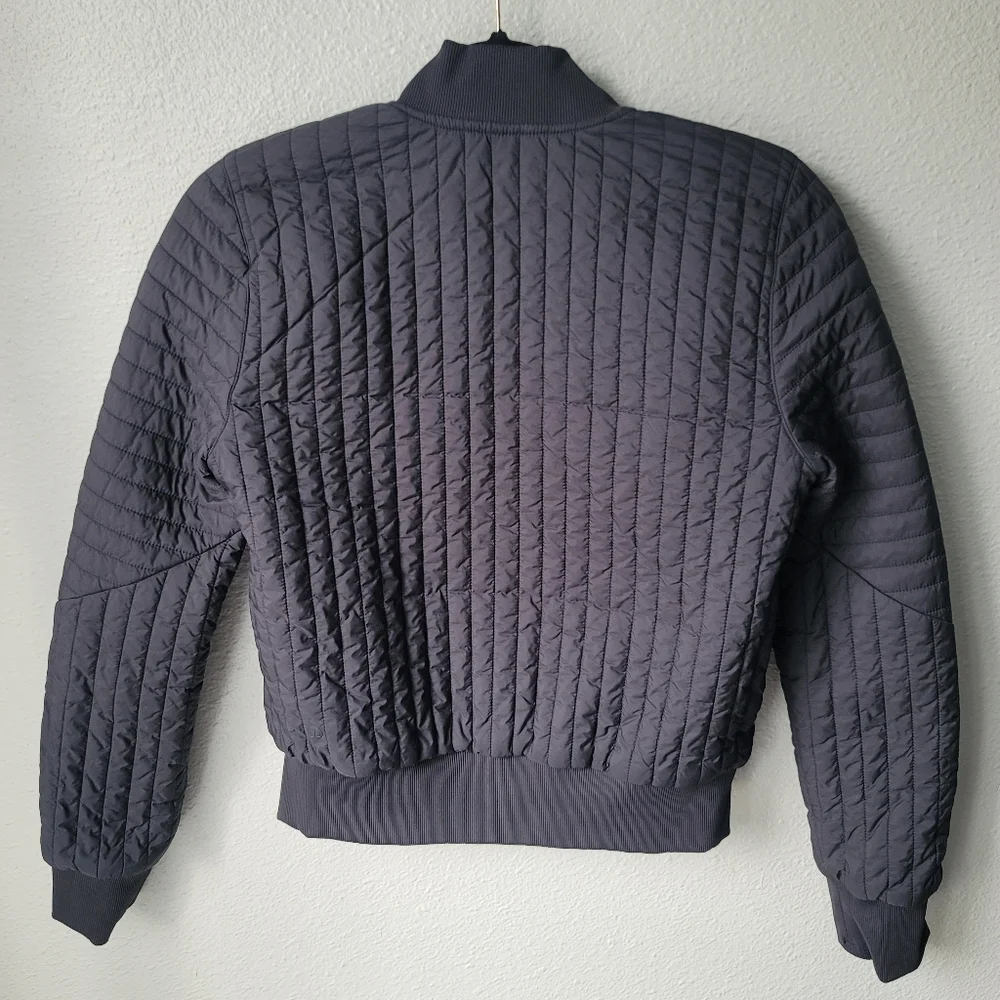 Lululemon Reversible Non-Stop Bomber Jacket LW4CBYS Size 2 In Black