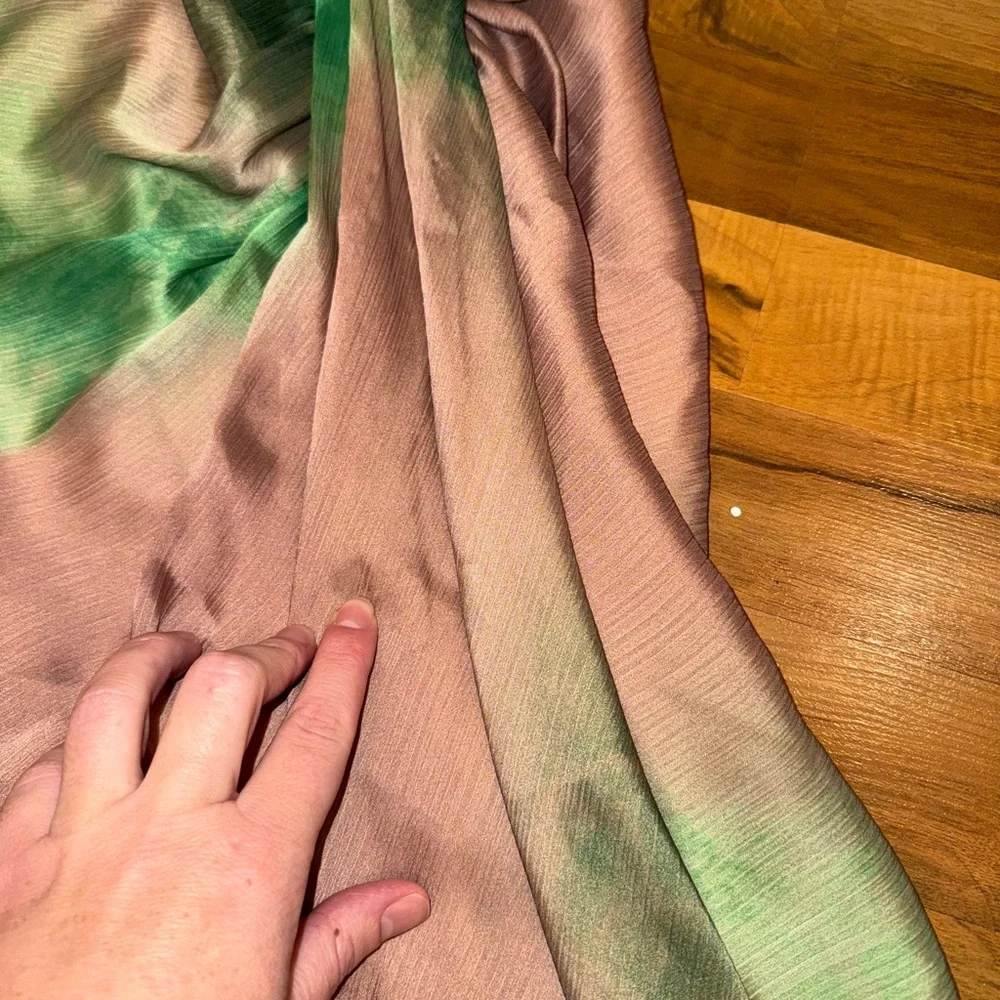 Bailey44 skirt midi size XS green and gold‎ flowy, airy vacation!