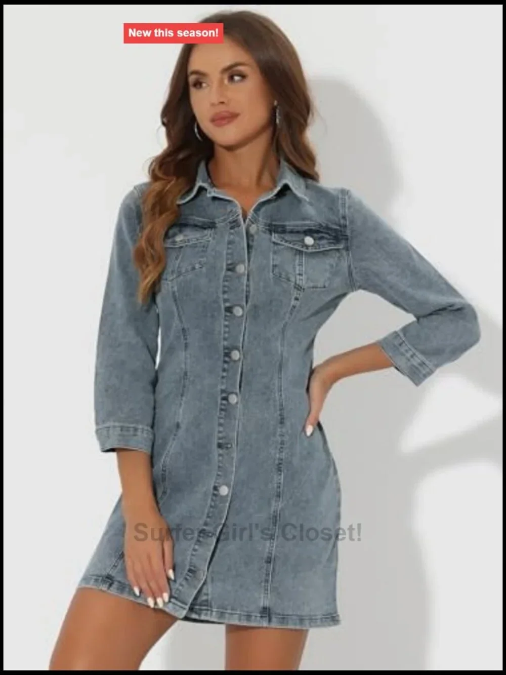 N/A fitted denim