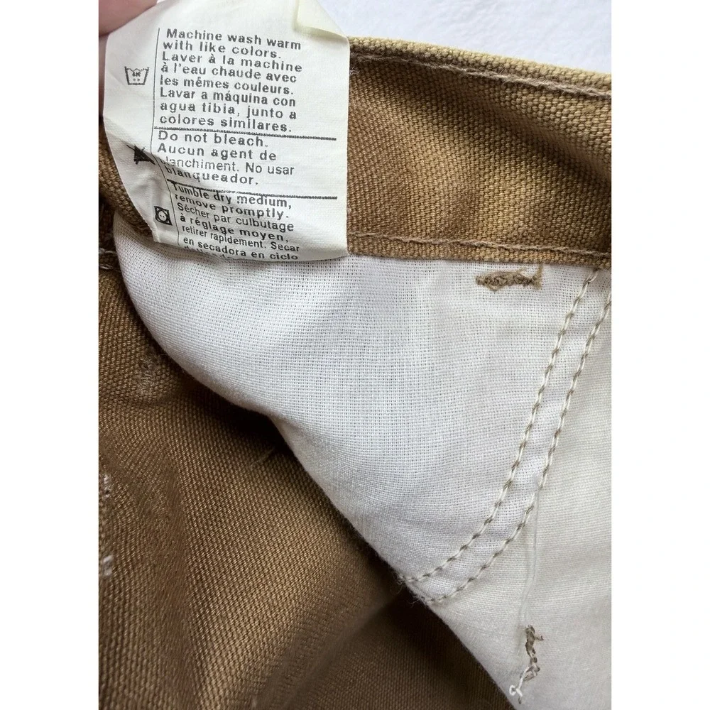 VTG 1999 Carhartt B25 BRN Shorts Made in USA Deadstock NOS Carpenter Canvas 42