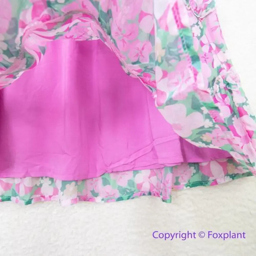 New! Vineyard Vines Silk Blend Montauk Daisy‎ Peapode Tea Rose Mini Dress, XS