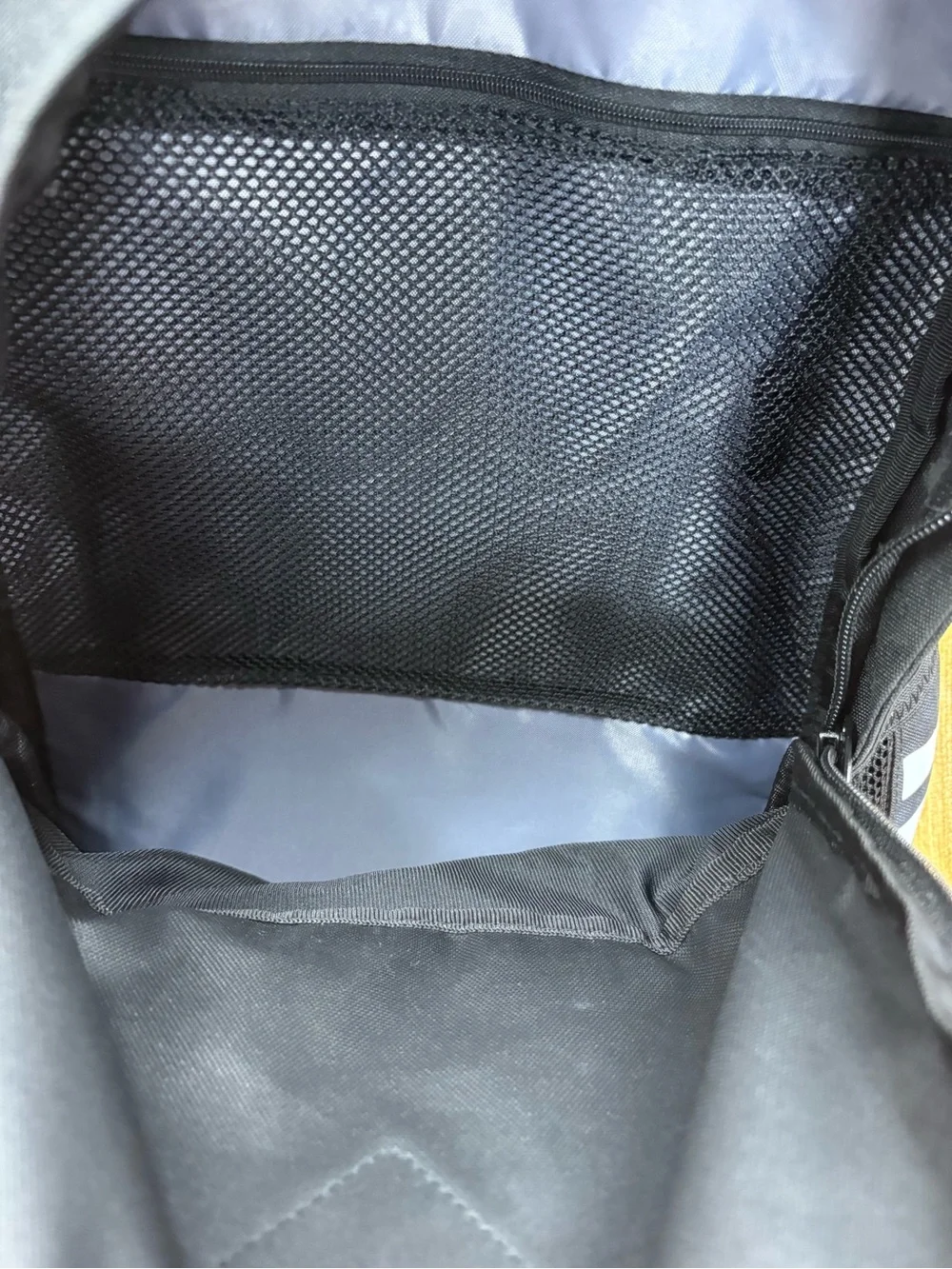 adidas multi-pocket Black Backpack with White Trefoil and Accents
