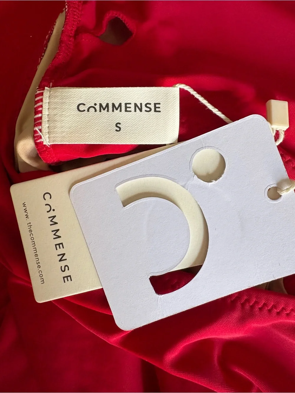 Commense Red One-Piece with Gold Accent