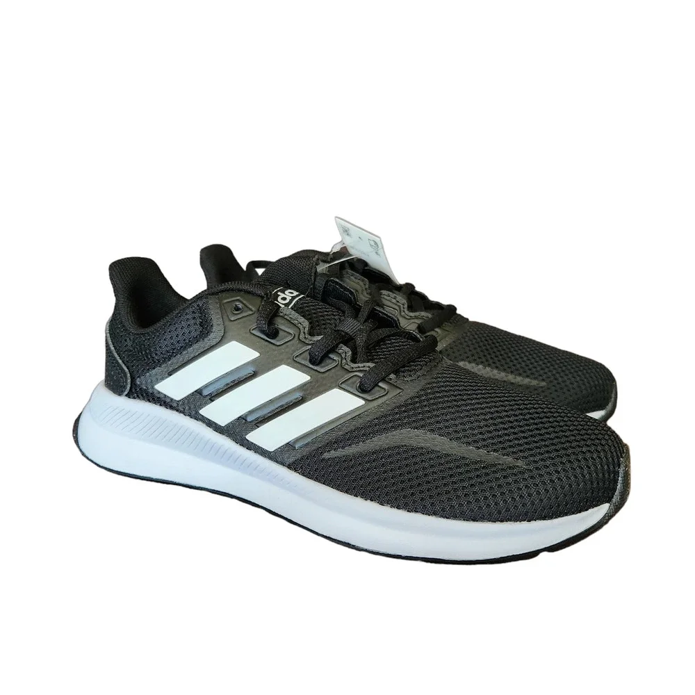 adidas K Runfalcon Black/White Running Shoes 5